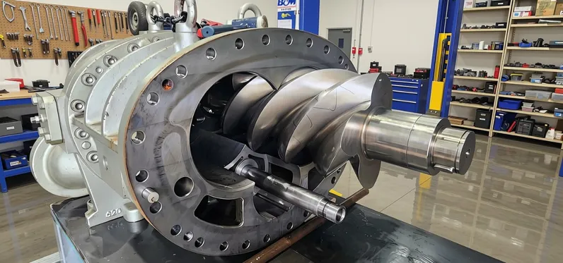 Screw compressor rebuild